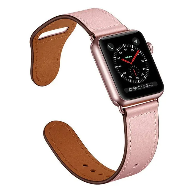 100% Genuine Leather Strap for Apple Watch