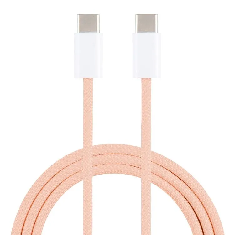 1m Macaron Braided USB-C to USB-C Fast Charging Cable