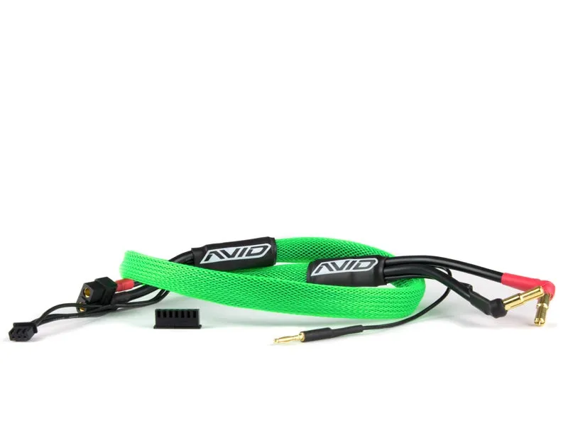 2S Balance Charge Lead XT60 Charger to 4/5mm Bullet, Green