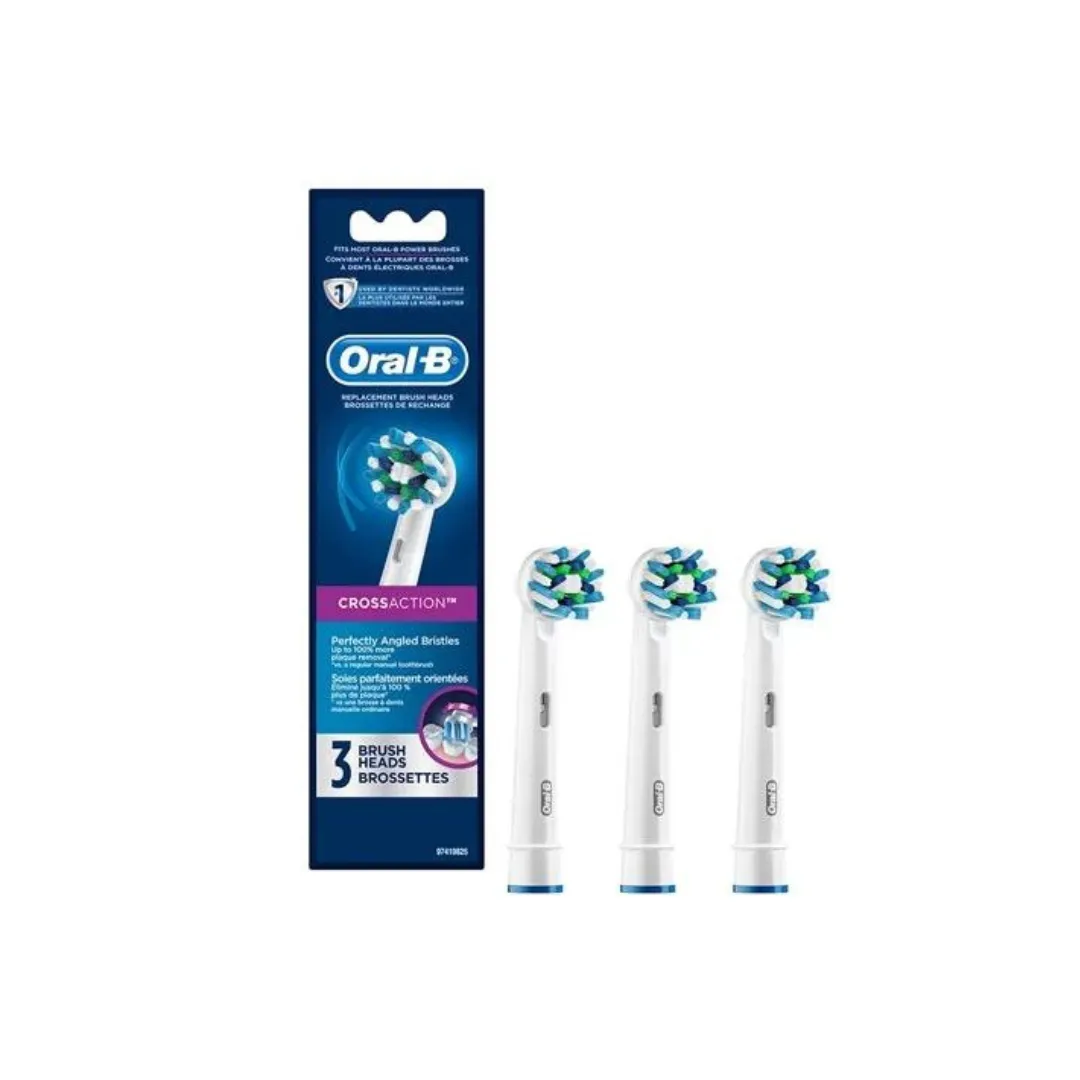 3-Count Oral-B Cross Action Electric Toothbrush