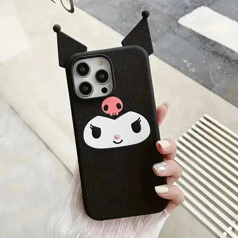 3D Slim Kuromi Phone Case (For iPhones)