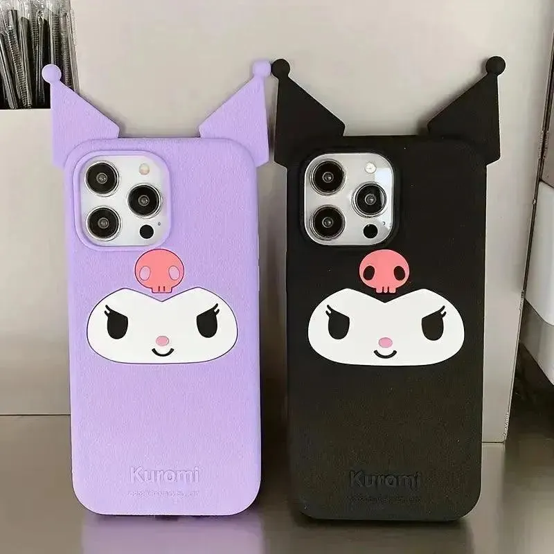 3D Slim Kuromi Phone Case (For iPhones)