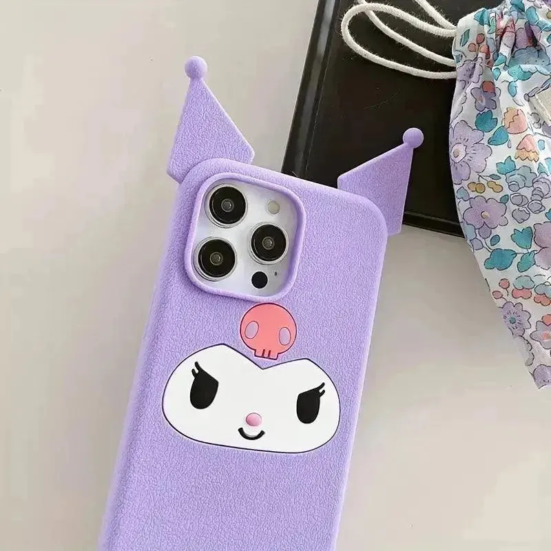 3D Slim Kuromi Phone Case (For iPhones)