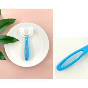 4003 U-Shaped Toothbrush for Kids Manual Whitening Toothbrush Silicone Brush Head for Kids Children Infant Toothbrush For 2-6 Years