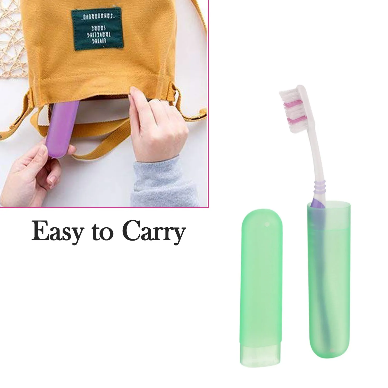 4969 6Pc Plastic Toothbrush Cover, Anti Bacterial Toothbrush Container- Tooth Brush Travel Covers, Case, Holder, Cases