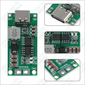 4S Type C 16.8V Step-Up Boost LiPo Polymer Li-Ion Charger 14.8Vdc 18650 Lithium Battery