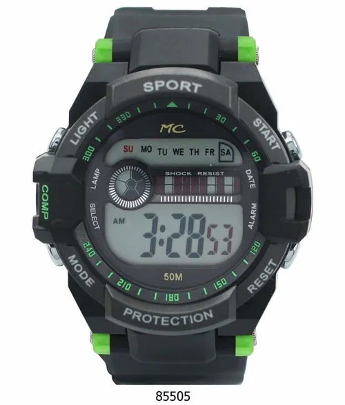 50MM Montres Carlo 5ATM Digital Watch - 8550