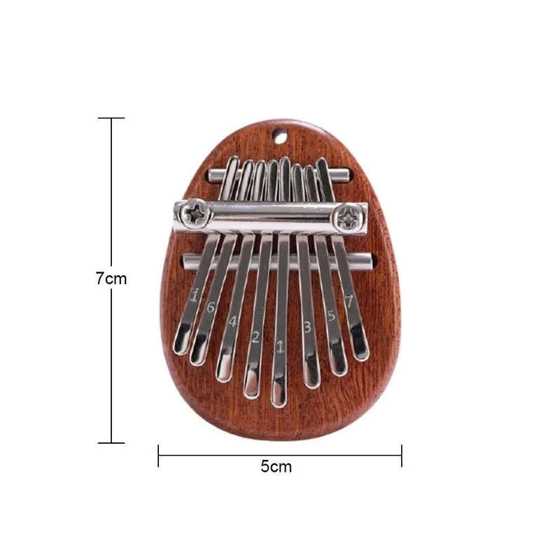 8-key Mini Kalimba Thumb Piano Wooden Thumb Piano  Children’s Gift Portable Pocket Keyboard Piano