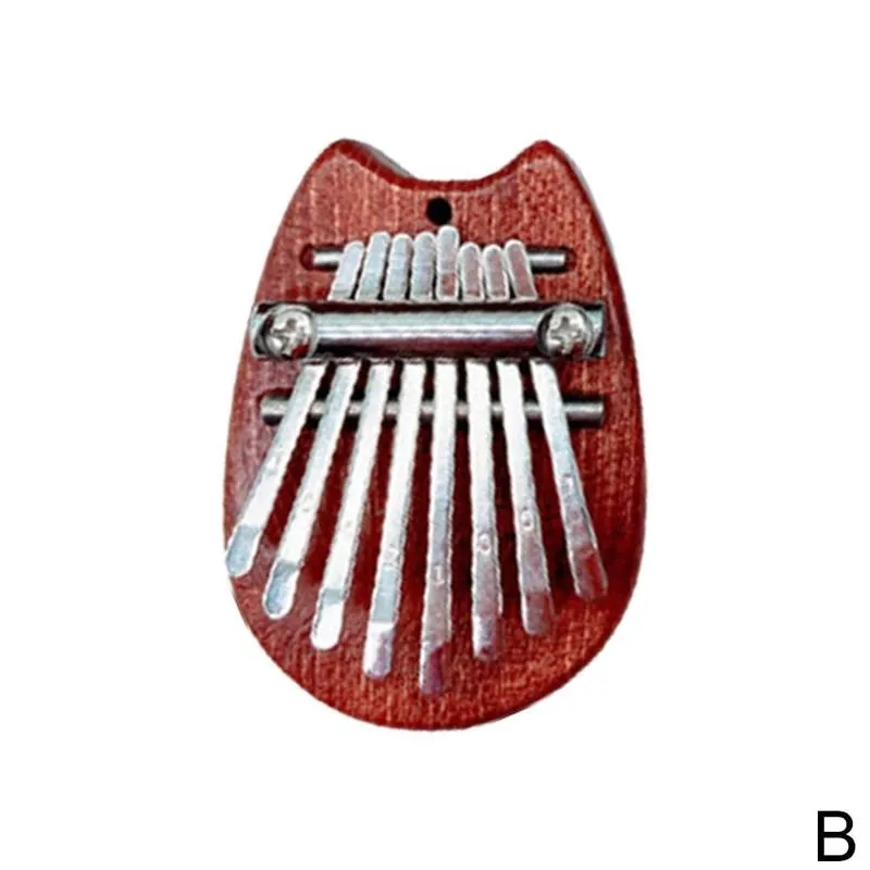 8-key Mini Kalimba Thumb Piano Wooden Thumb Piano  Children’s Gift Portable Pocket Keyboard Piano