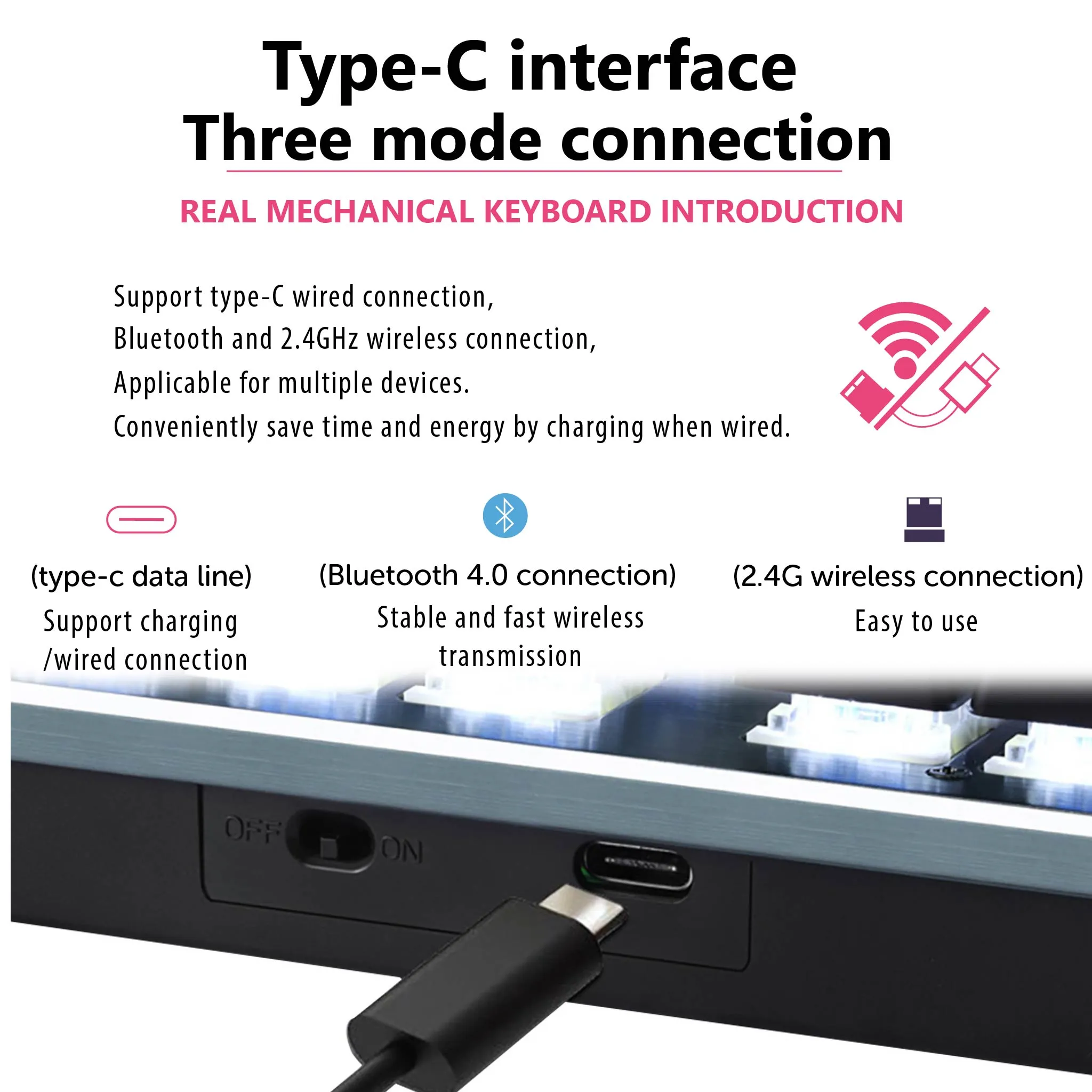 80% TKL Mechanical Bluetooth Keyboard