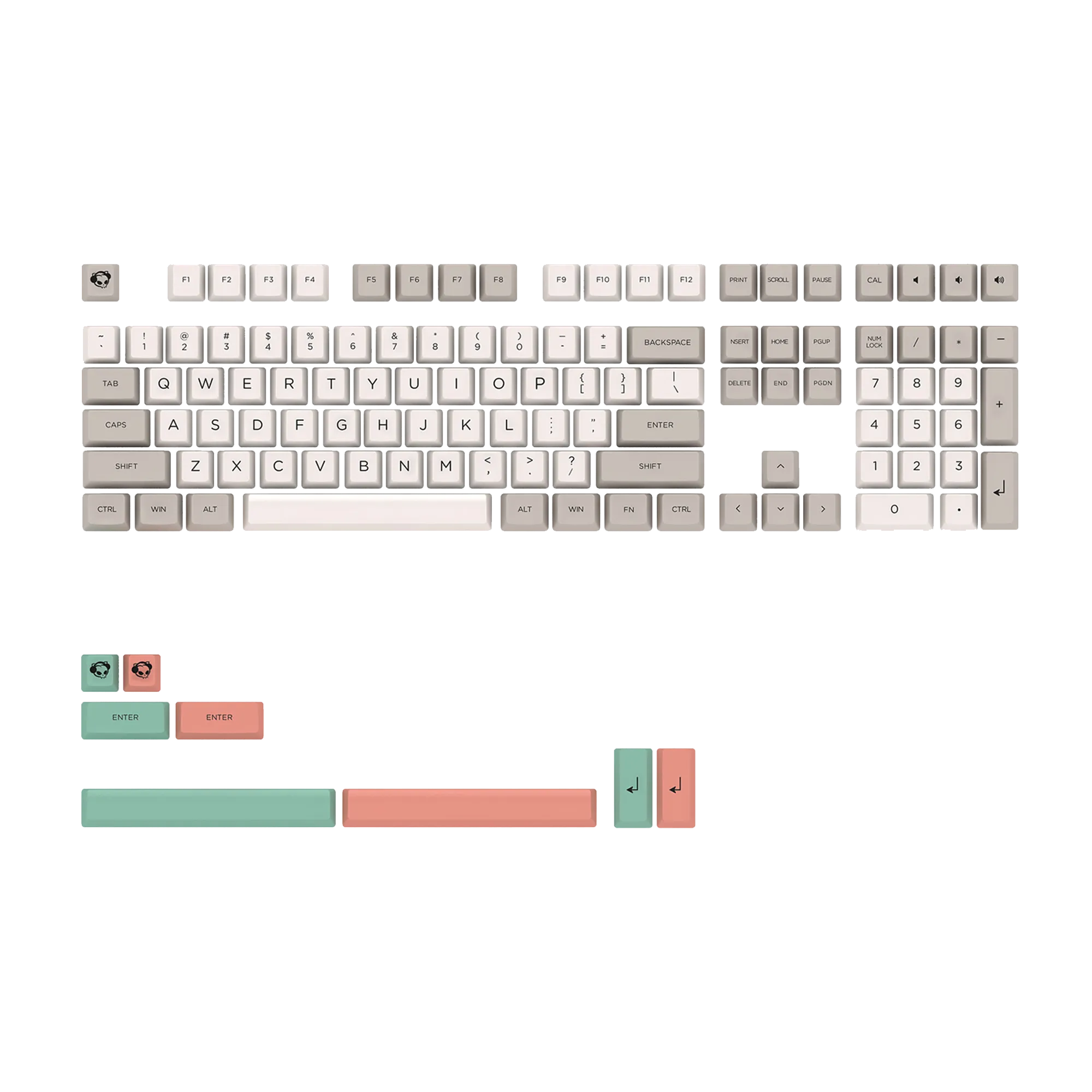 9009 Dye-Sub Keycap Set(116-Key)