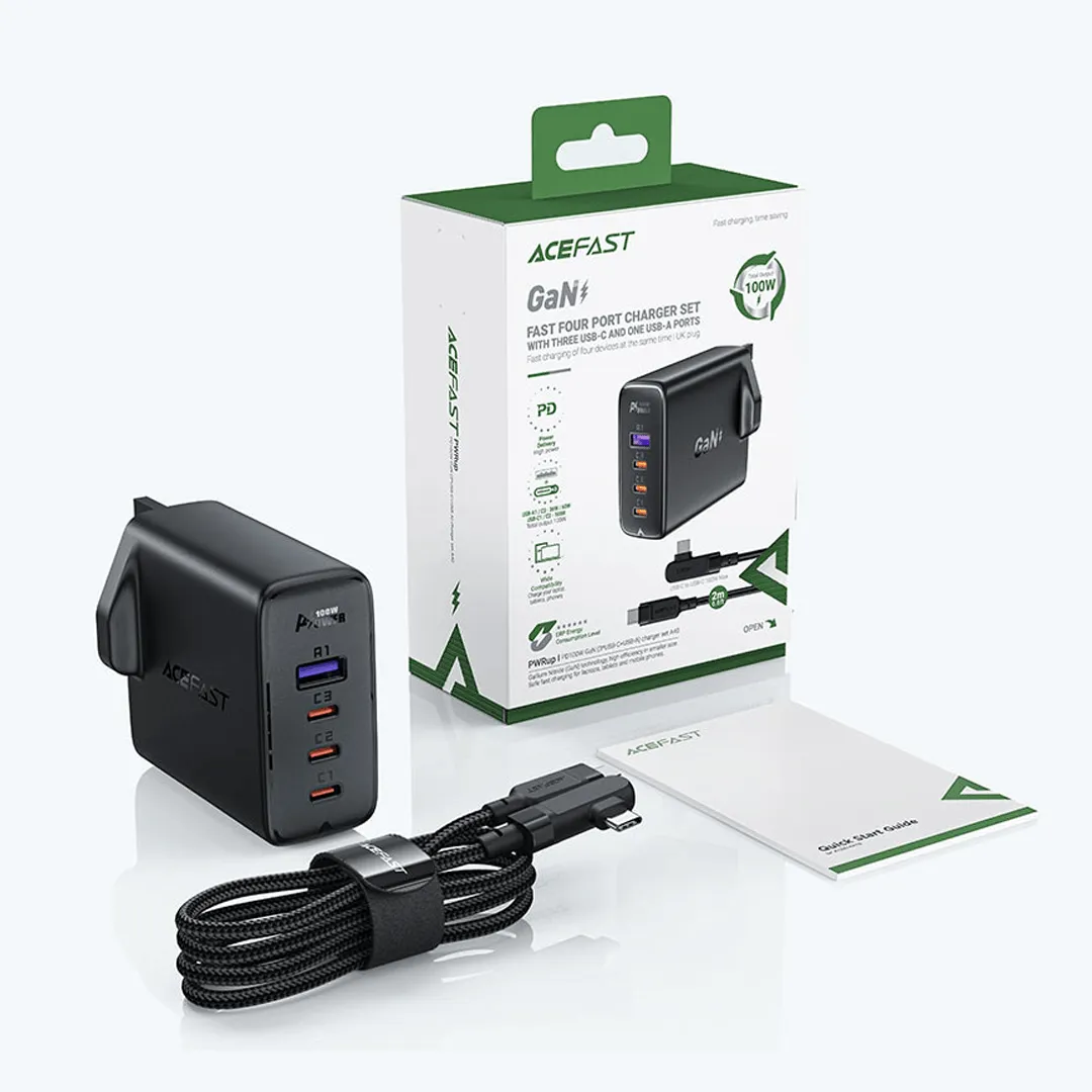 AceFast PD 100W GaN USB-C Charger (UK)