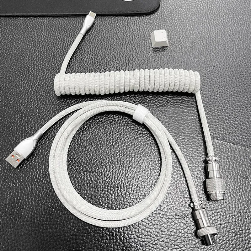 ACGAM Custom Coiled Aviator Cable USB-C White