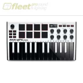 Akai MPKMINI3W MIDI Controller Keyboard- White