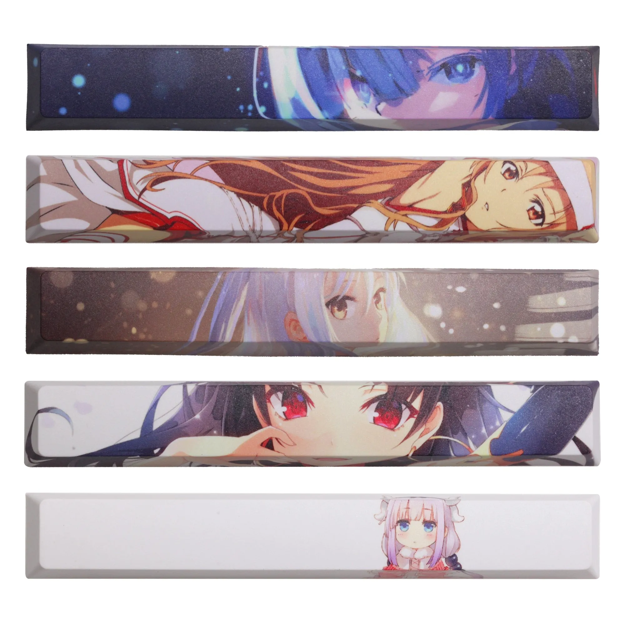 Allover dye subbed Keycap Novelty 6.25u spacebar pbt for keyboard Megumi Kato Saber Tachibana Kanade Tohsaka Rin