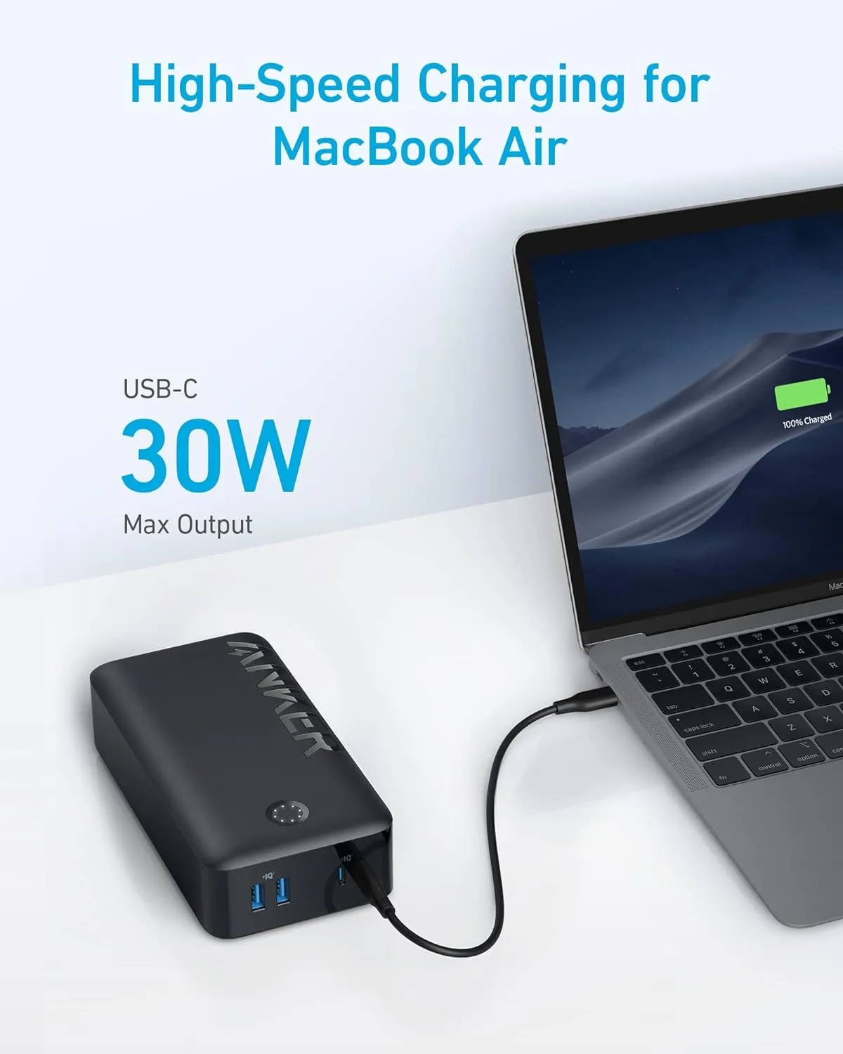 Anker 347 Power Bank 40K mAh with USB-C High-Speed Charging