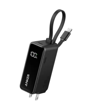 Anker Power Bank (30W, Fusion, Built-In Lightning Cable)