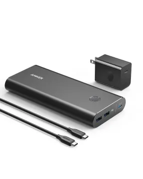 Anker PowerCore  26800mAh PD 45W with 60W PD Charger, Power Delivery Portable Charger Bundle for USB C MacBook Air/Pro/Dell XPS, iPad Pro, iPhone 14/13/12 Series, and More