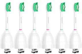 Aoremon Replacement Toothbrush Heads for Philips Sonicare E-Series Essence HX7022/66 and other Screw-on Electric Toothbrush Model, 6 Pack