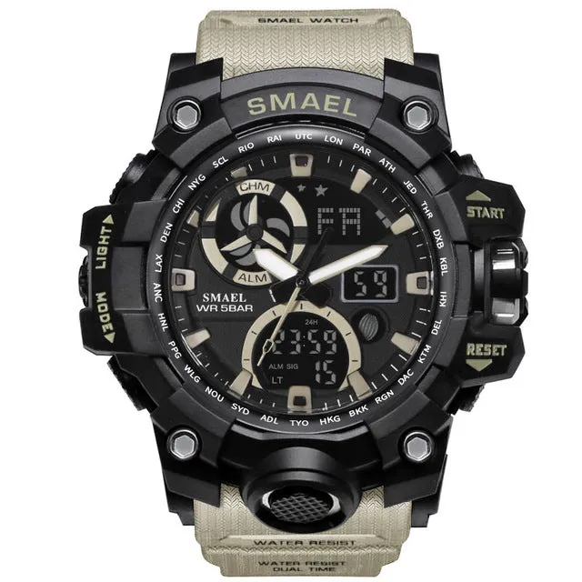 Army digital waterproof watch