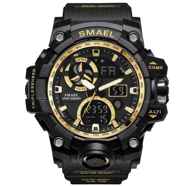 Army digital waterproof watch