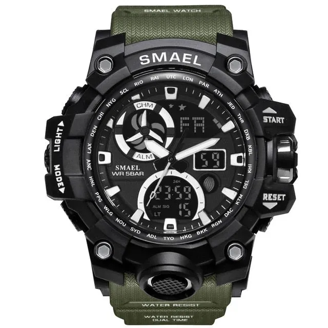 Army digital waterproof watch