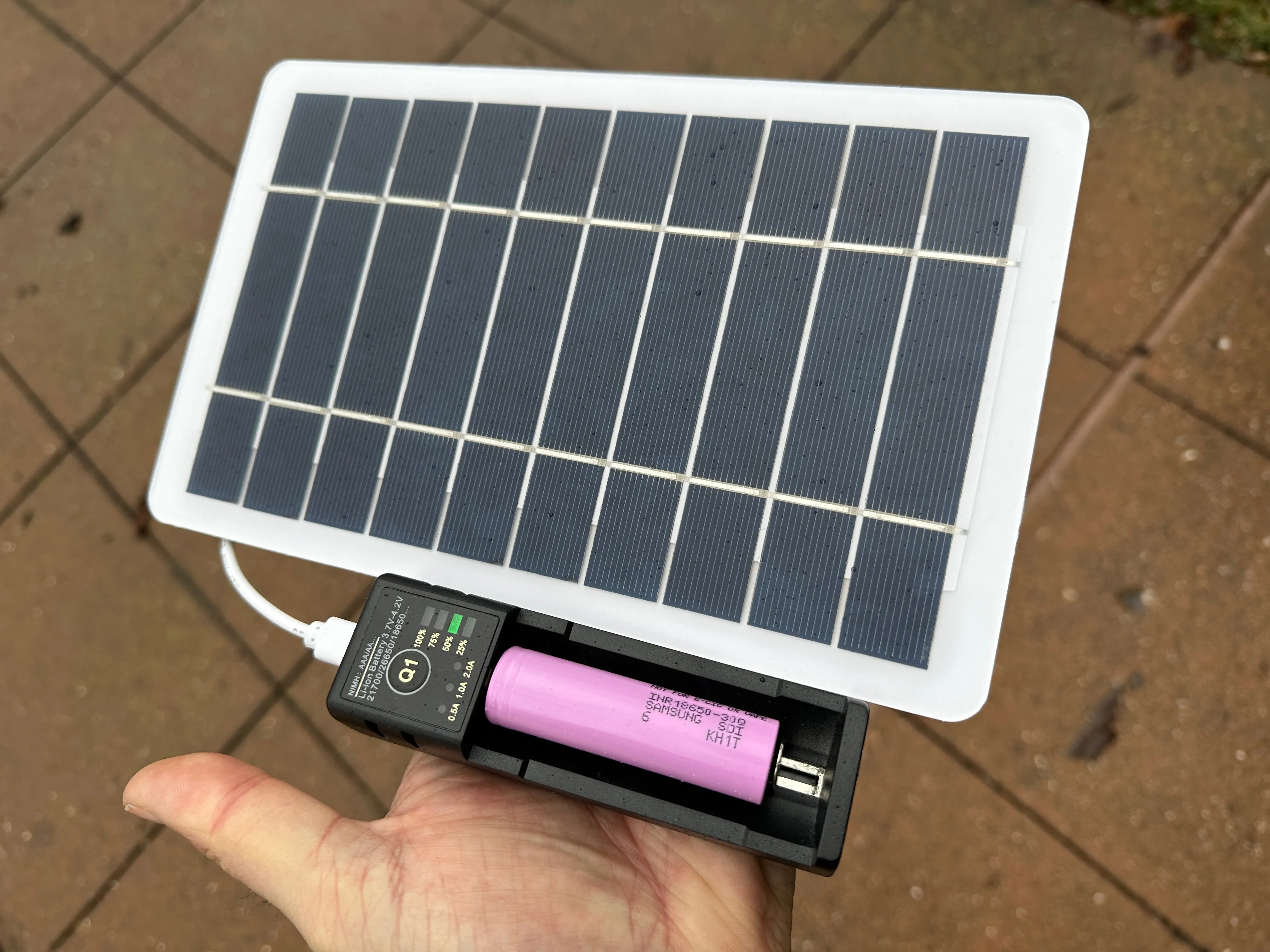 Auxiliary 5V USB Solar Panel Kit   Case