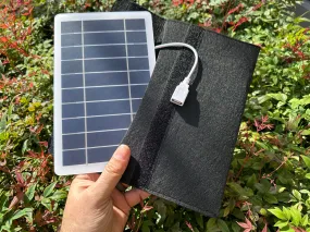 Auxiliary 5V USB Solar Panel Kit   Case