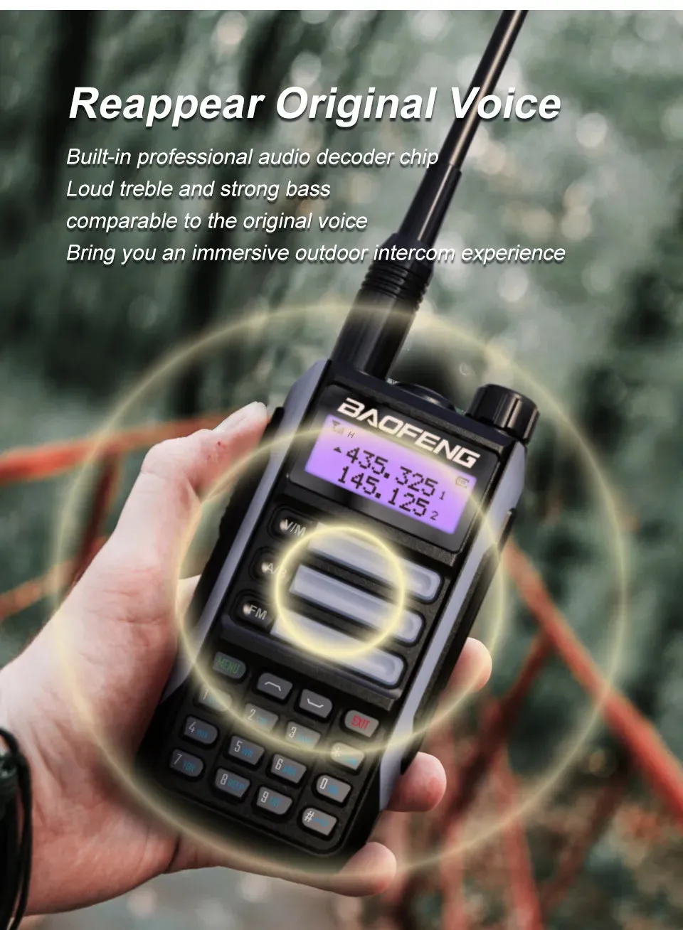 BaoFeng UV16 Walkie-Talkie Tri Band Professional Hunting Ham Waterproof Long Range Type-C Charger VHF UHF Two Way Portable Radio