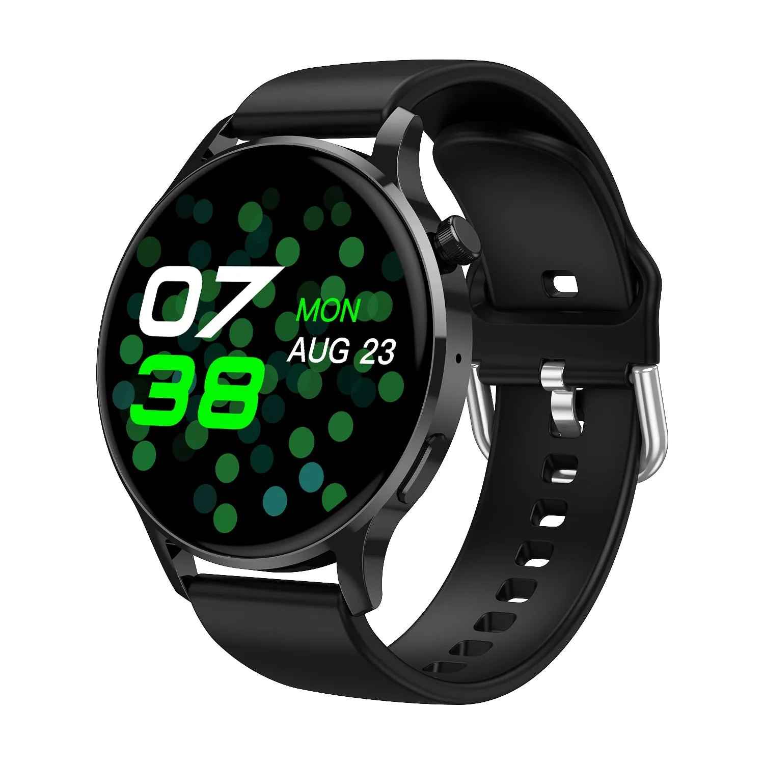 BEARSCOME Blood Pressure Blood oxygen Blood Sugar Monitoring Bluetooth Talk Play Music Health Waterproof Smartwatch