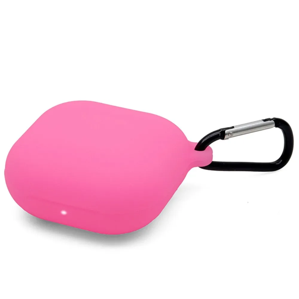 Beats Fit Pro simple silicone case with carabiner - Noctilucent Pink