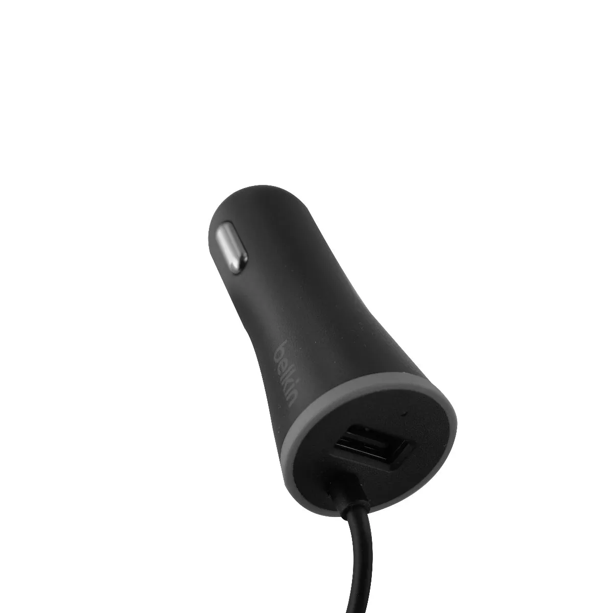 Belkin 15W Car Charger with 4Ft USB-C Connector and Extra USB Port - Black