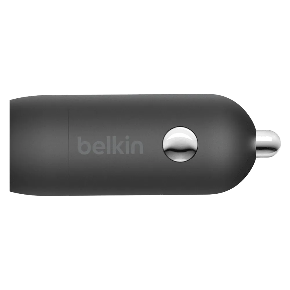 Belkin Boost Charge USB C Car Charger 20W and USB C to Apple Lightning Cable 4ft by Belkin