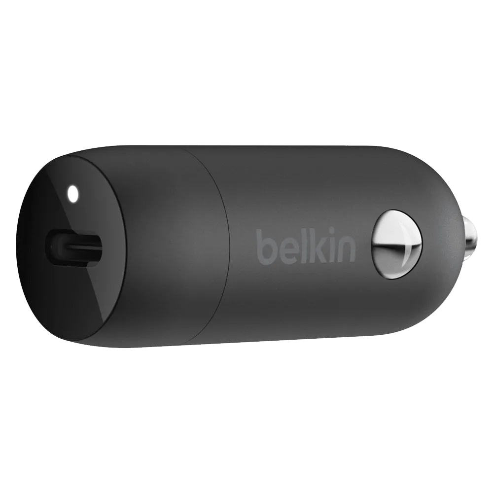 Belkin Boost Charge USB C Car Charger 20W and USB C to Apple Lightning Cable 4ft by Belkin