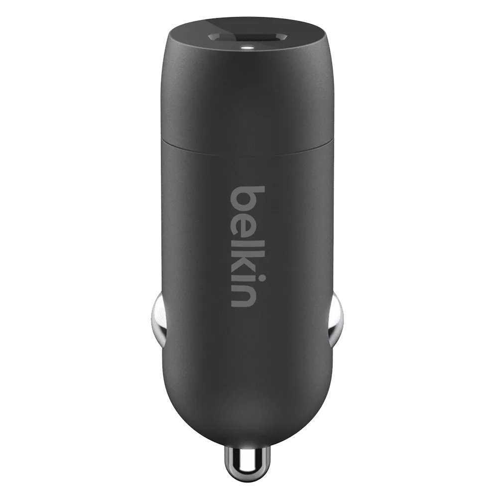 Belkin Boost Charge USB C Car Charger 20W and USB C to Apple Lightning Cable 4ft by Belkin