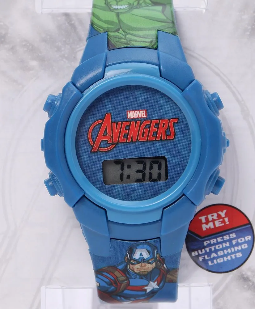 Blue Avenger Digital Watch With Led Light