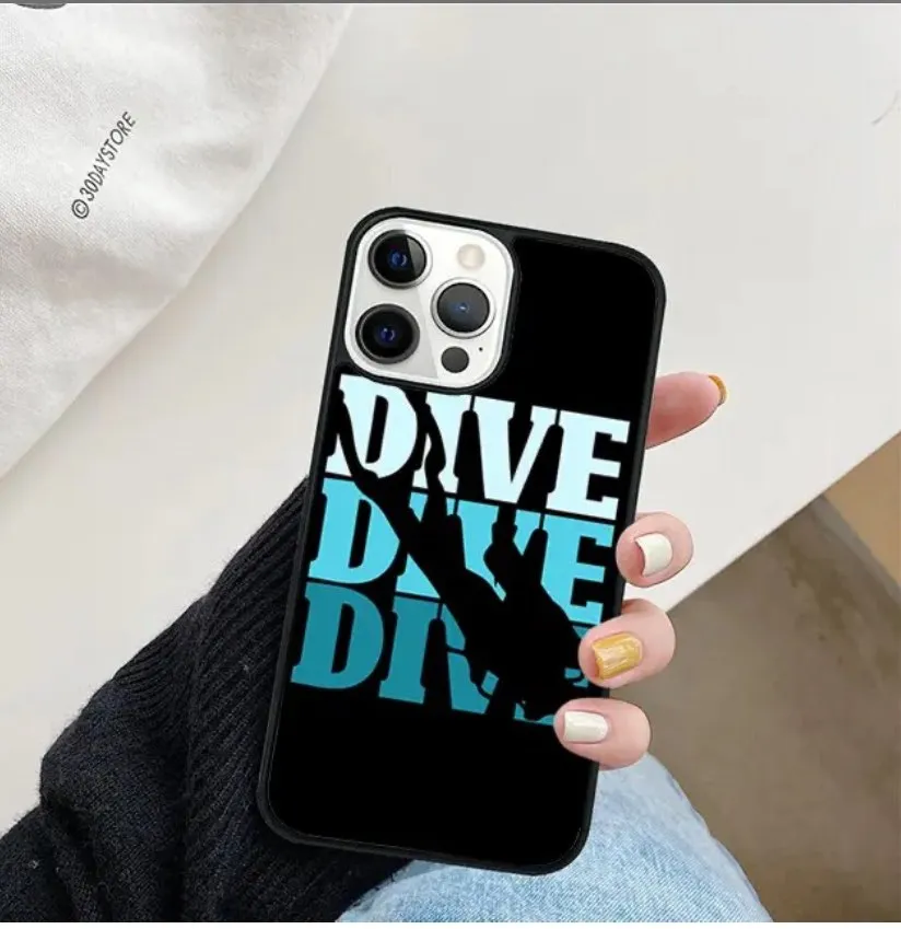 Blue Dive iPhone Case - various motives