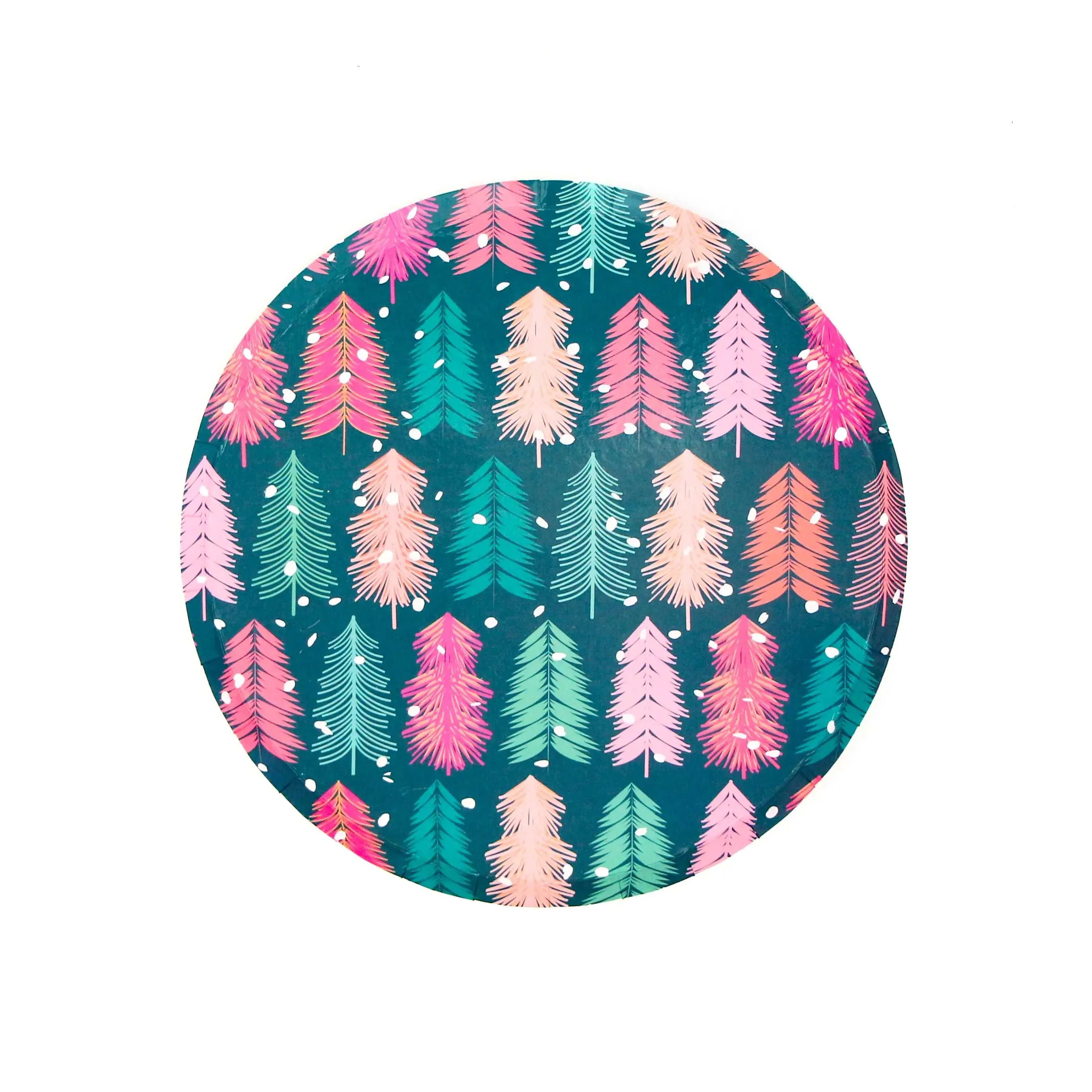 Bottle Brush Tree Paper Plate