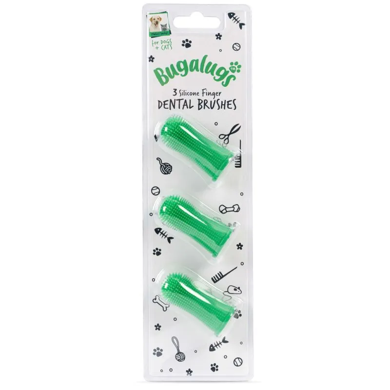 Bugalugs Finger Toothbrush 3pk