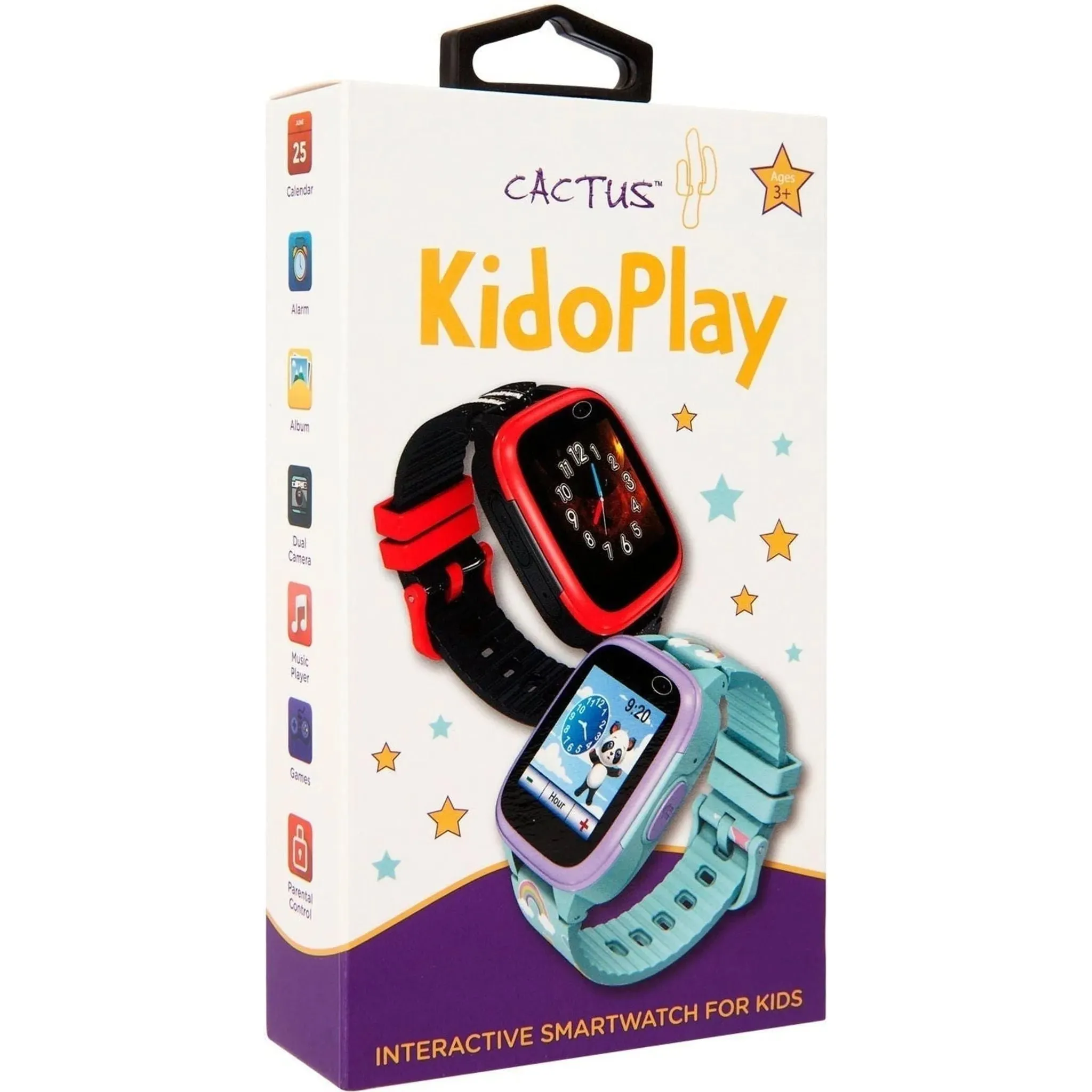 Cactus - KidoPlay - Kids Interactive Game Watch - Aqua / Purple