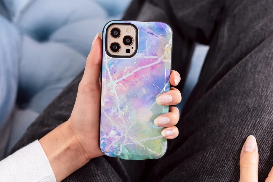 Candy Holo Marble Battery Case