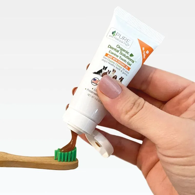 Canine Tooth Gel with Eco-Friendly Bamboo Toothbrush