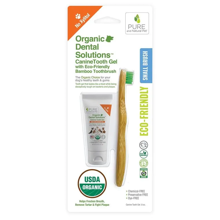 Canine Tooth Gel with Eco-Friendly Bamboo Toothbrush