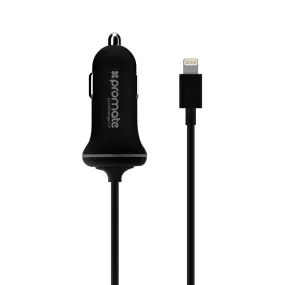 Car Charger with Lightning Connector for iPad, iPhone, and iPod