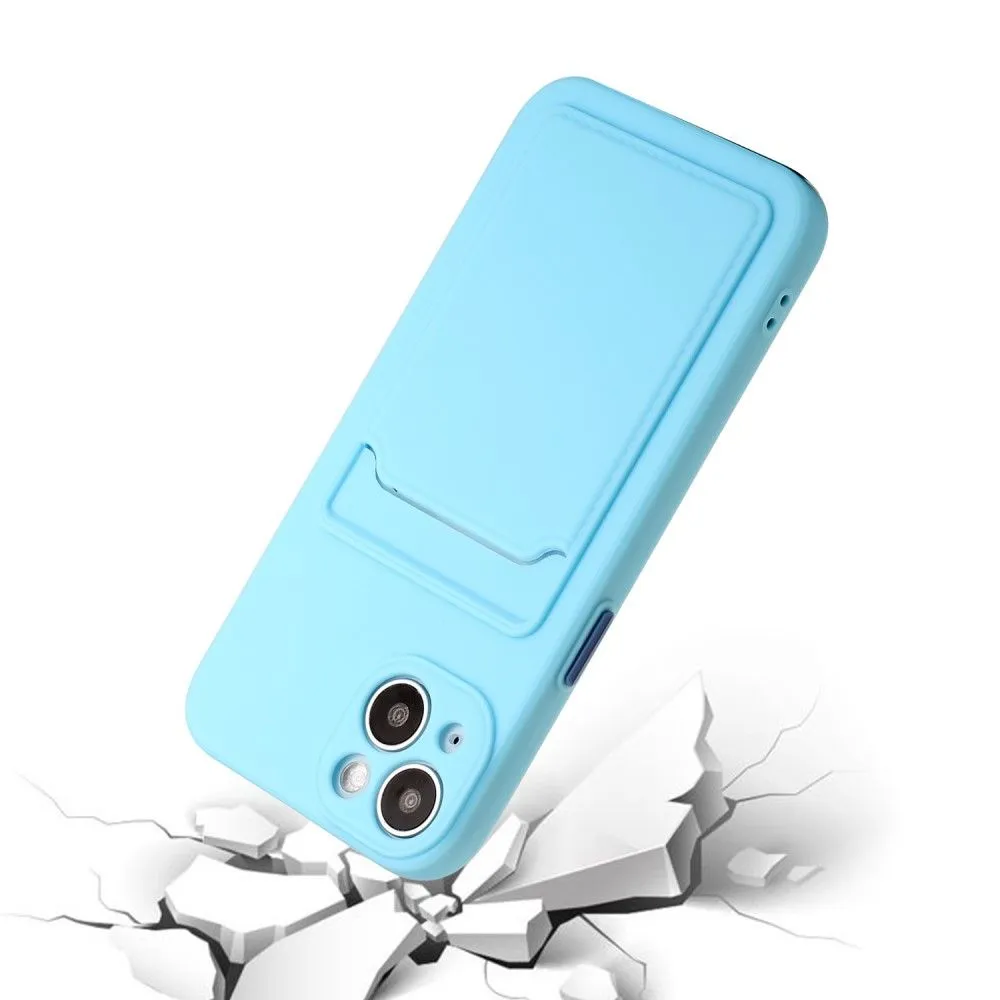 Card holder cover for iPhone 13 - Baby Blue