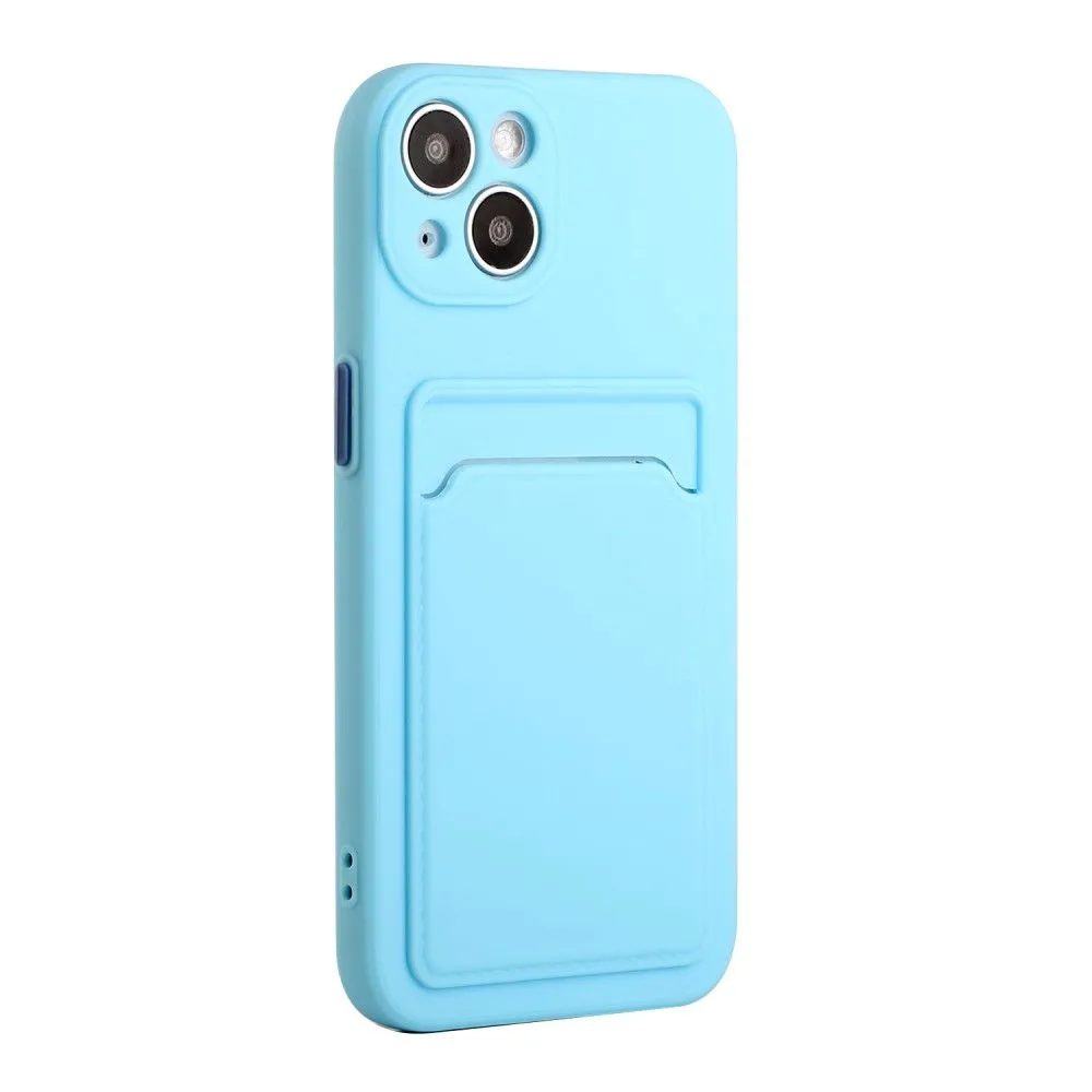 Card holder cover for iPhone 13 - Baby Blue