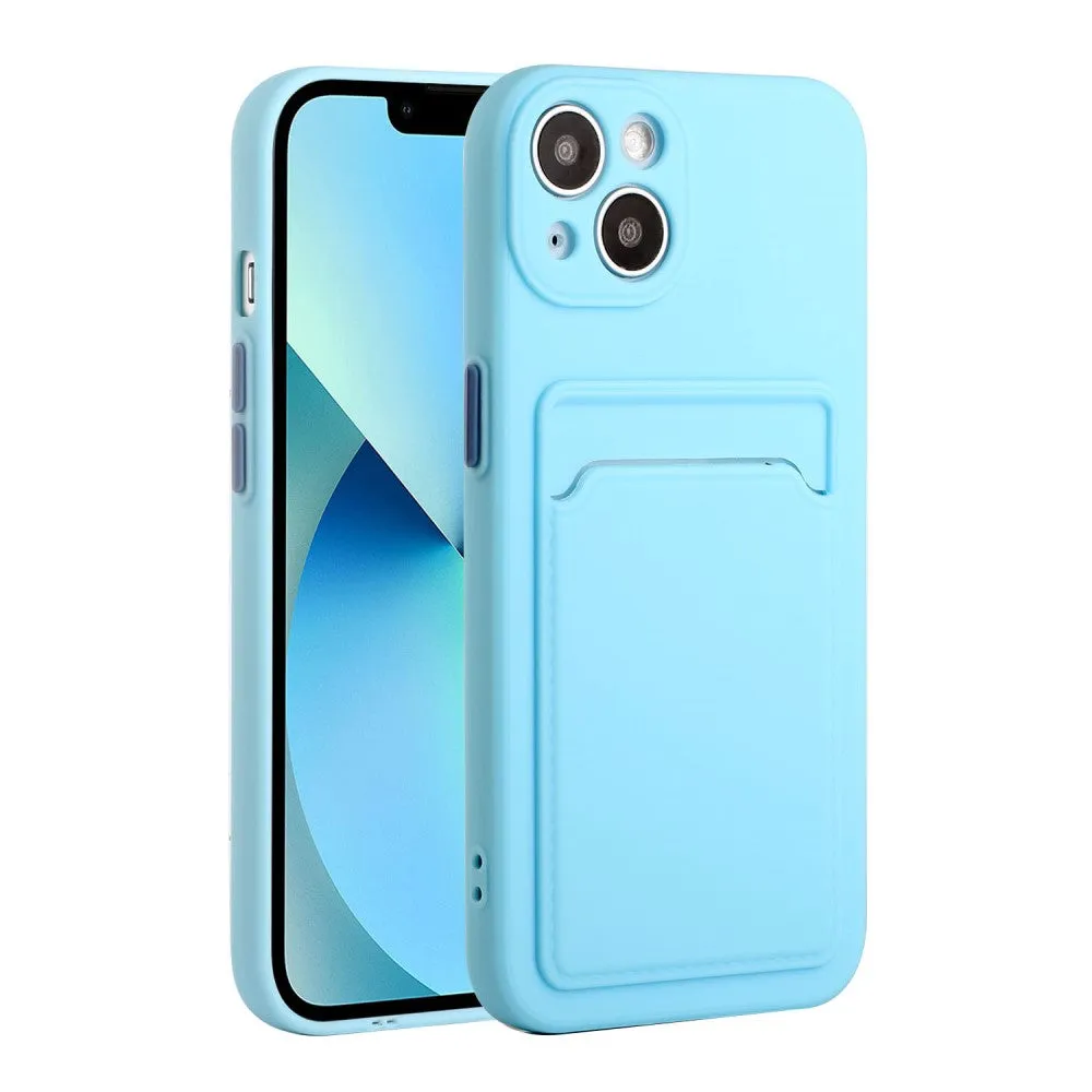 Card holder cover for iPhone 13 - Baby Blue