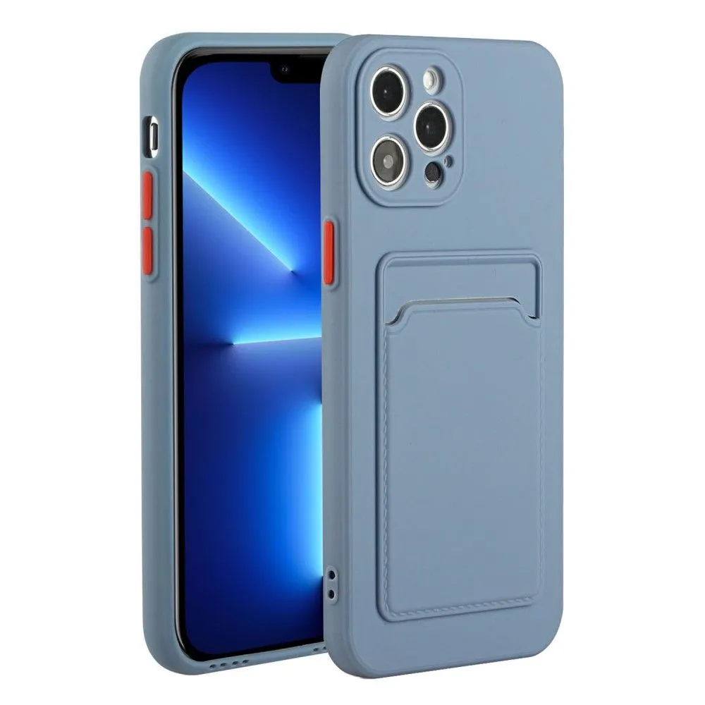 Card holder cover for iPhone 13 Pro - Blue