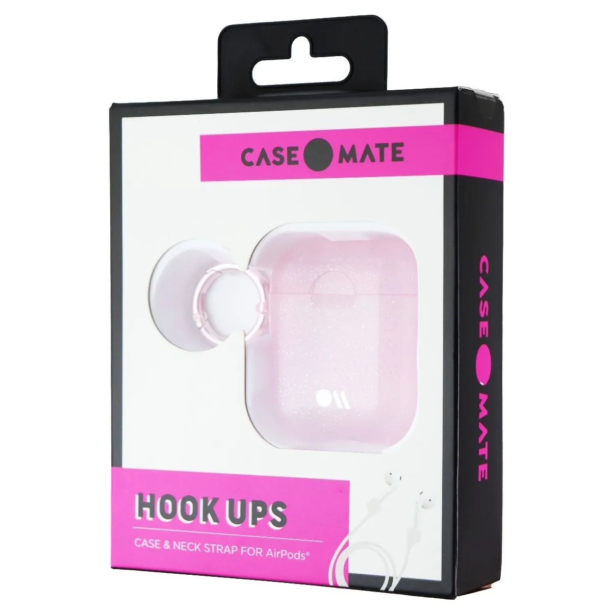 Case-Mate Hook Ups Case and Neck Strap for Apple AirPods (1st & 2nd Gen) - Pink