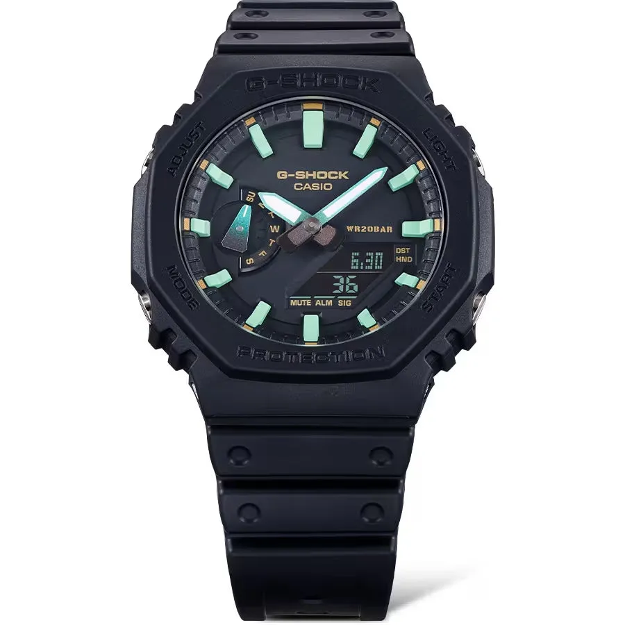 Casio GA-2100RC-1AER Analog Digital Black Watch